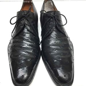 Mezlan Platinum Ostrich shoes sz.8m